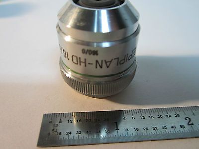 OPTICAL MICROSCOPE OBJECTIVE ZEISS GERMANY HD EPIPLAN 16X OPTICS BIN#AXIO