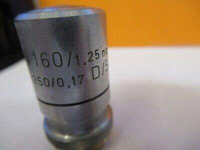 REICHERT AUSTRIA OBJECTIVE 160X /250 OPTICS MICROSCOPE PART AS PICTURED &H8-C-06