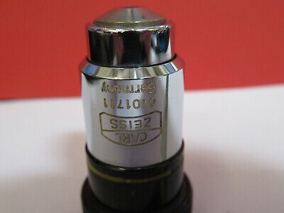 CARL ZEISS GERMANY PLAN 10X /160 OBJECTIVE LENS MICROSCOPE PART AS PIC 4B-A-55