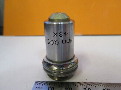 BAUSCH LOMB 43X OBJECTIVE CRACKED MICROSCOPE PART OPTICS AS PICTURED P6-A-110