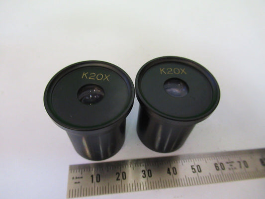 TOKYO PAIR EYEPIECE LENS K20X NEW OPTICS MICROSCOPE PART AS PICTURED #W5-B-13