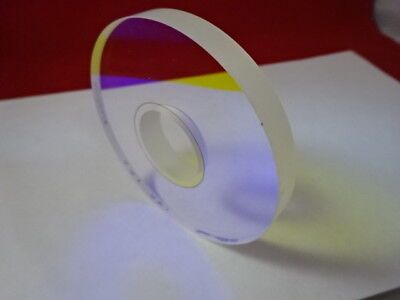 COHERENT OPTICAL FLAT FUSED SILICA 3" DIA DICHROIC MIRROR DONUT OPTICS &6-A-29A