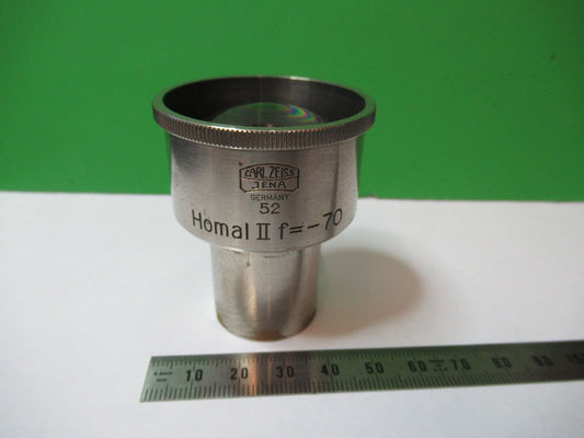 CARL ZEISS JENA HOMAL II f=-70 EYEPIECE MICROSCOPE PART OPTICS AS PIC &R3-B-107