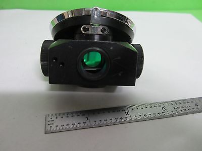 MICROSCOPE PART NOSEPIECE + BEAM SPLITTER OPTICS AS IS BIN#64-22