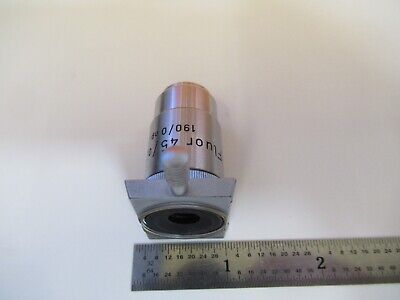 REICHERT AUSTRIA OBJECTIVE 45X /190 FLUOR MICROSCOPE PART AS PICTURED &W2-B-49