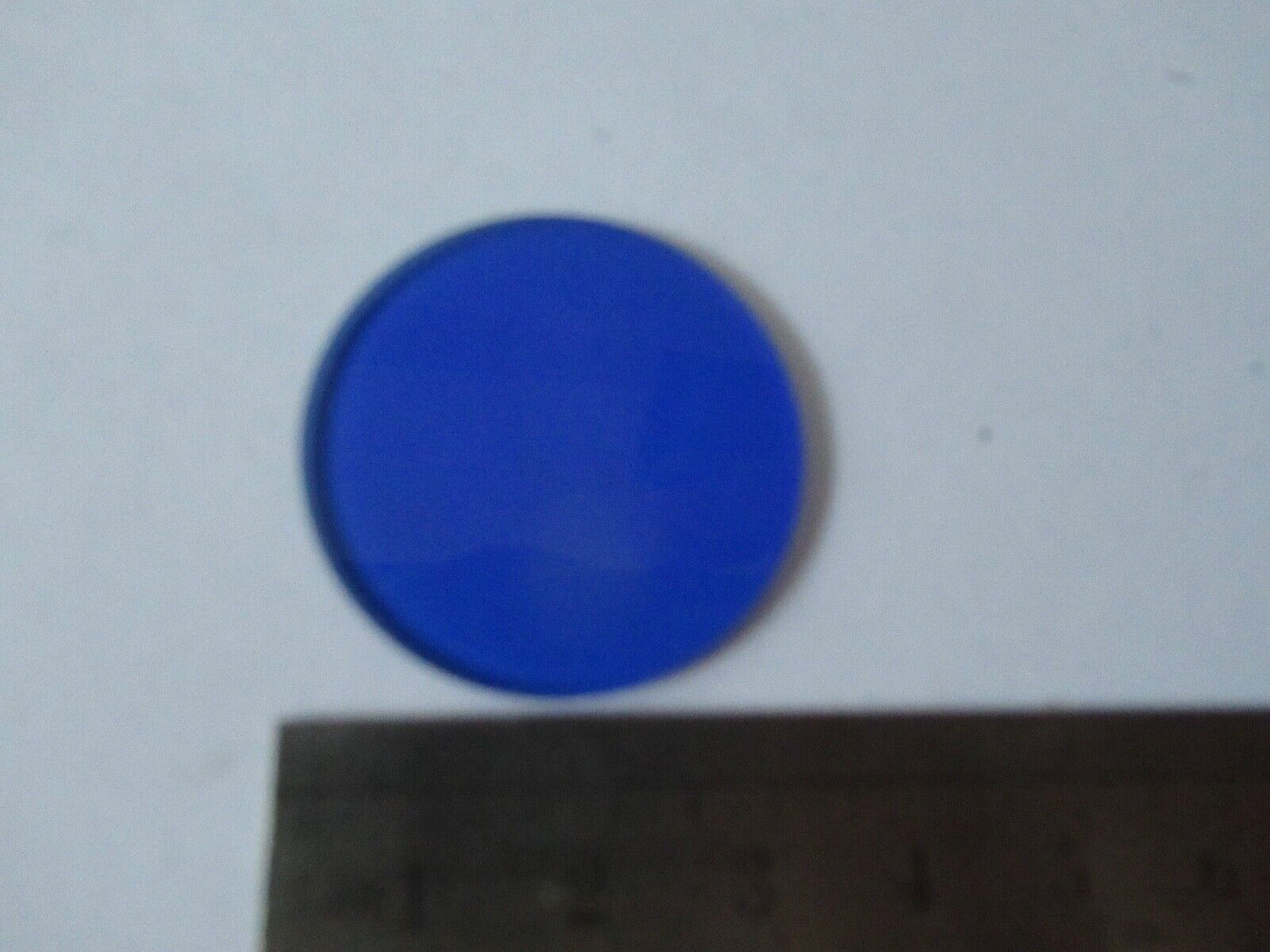 ZEISS BLUE FILTER GLASS OPTICS MICROSCOPE PART OPTICS AS PICTURED &19-B-45