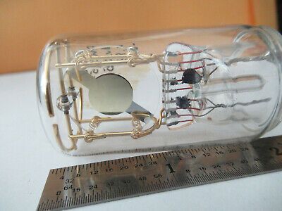 ANTIQUE RUSSIAN GLASS PKG RESONATOR QUARTZ CRYSTAL FREQUENCY CONTROL F3-A-61