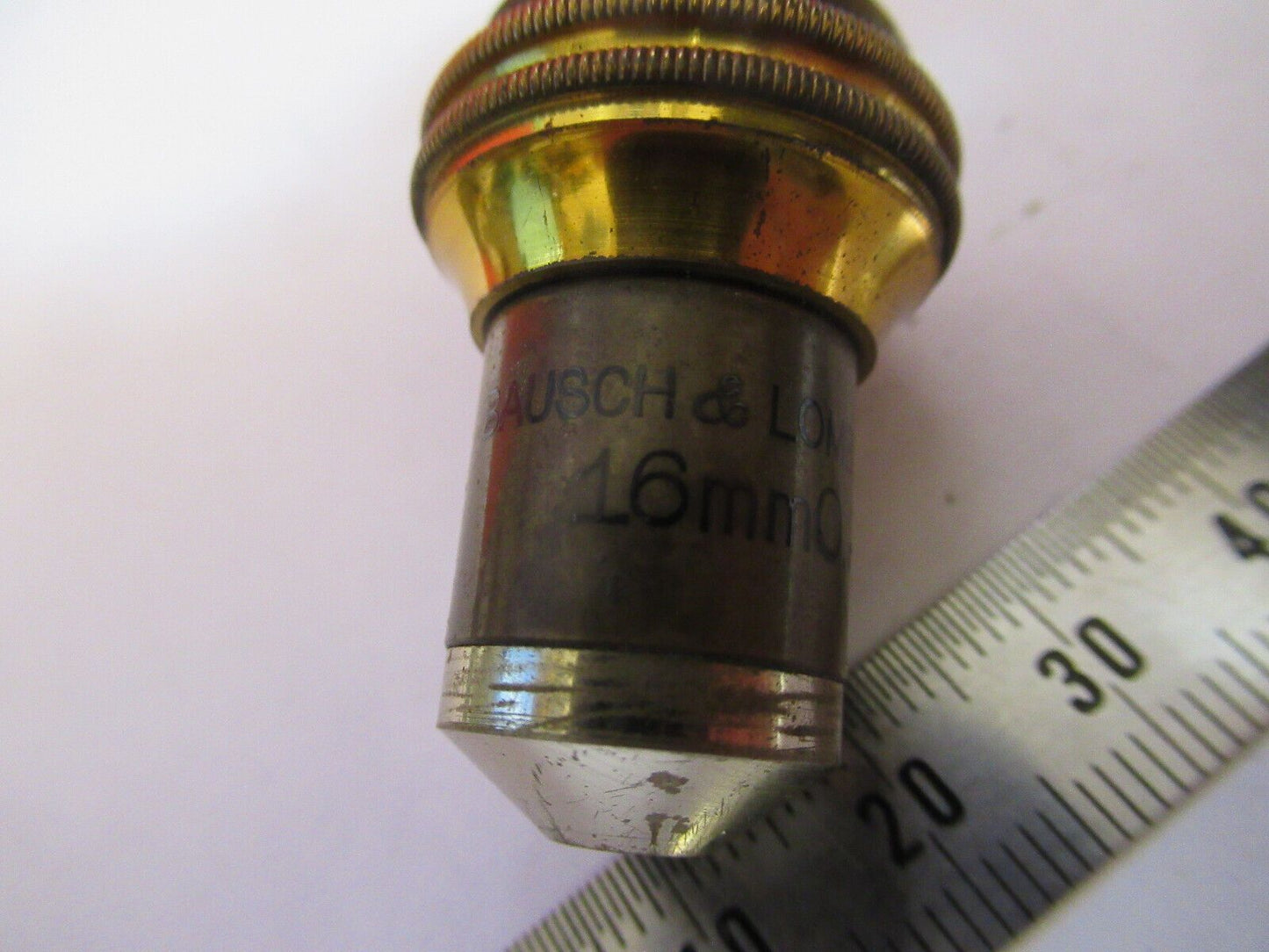 ANTIQUE  BAUSCH LOMB LENS 10X  OBJECTIVE MICROSCOPE PART AS PICTURED #R3-C-60