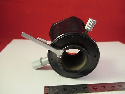 LEITZ WETZLAR GERMANY CONDENSER + IRIS MICROSCOPE PART AS PICTURED #FT-4-120