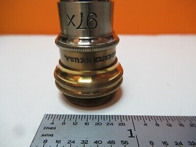 ANTIQUE BAUSCH LOMB BRASS OBJECTIVE 97X 1.9mm MICROSCOPE OPTICS PART &16-A-91