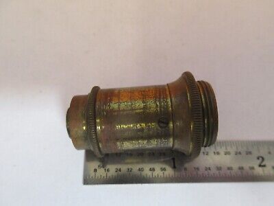 ANTIQUE BRASS OBJECTIVE MICROSCOPE PART AS PICTURED &7B-B-86