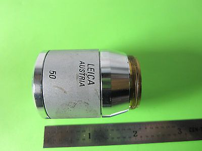 LEICA MICROSCOPE OBJECTIVE NOMARSKI 50X FLUOR INFINITY DIC IK EPI OPTICS B#A9-27