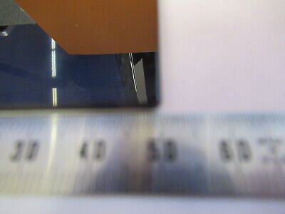 OPTICAL RED FILTER GLASS PLATE MIL SPEC OPTICS AS PICTURED &F1-A-13