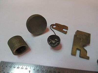 FOR PARTS LOT BRASS PARTS ASSORTED MICROSCOPE PARTS AS PICTURED &7B-B-131