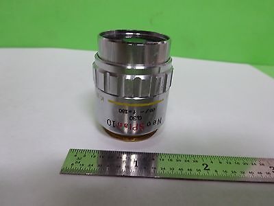 MICROSCOPE PART OBJECTIVE OLYMPUS NEOPLAN 10X DIC JAPAN OPTICS AS IS BIN#Y3-H-05