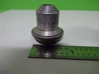 MICROSCOPE PART OBJECTIVE SPENCER 4X AMERICAN OPTICS AS IS  BIN#W3-31