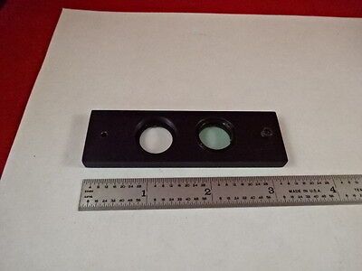 MICROSCOPE PART VIS IR FILTER SLIDE INFRARED VISIBLE OPTICS AS IS #AM-22