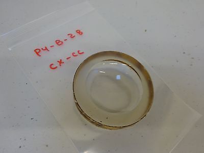 OPTICAL THICK CX-CC LENS CONVEX CONCAVE MIL SPEC LASER OPTICS AS IS BIN#P4-B-28