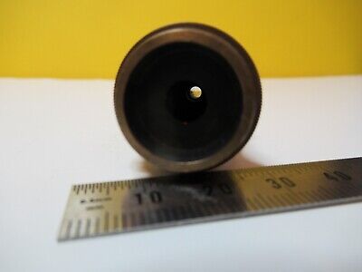 ANTIQUE BRASS OBJECTIVE ZEISS 39394 OPTICS MICROSCOPE as pictured &14-C-07