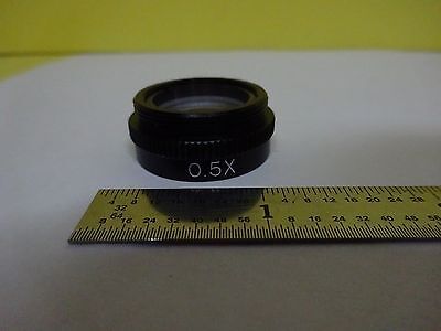 OPTICAL MICROSCOPE PART OBJECTIVE 0.5X OPTICS AS IS BIN#4V-FL-06