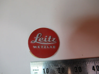 LEITZ WEZTLAR GERMANY ALUMINUM LOGO MICROSCOPE PART AS PICTURED &14-B-25