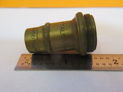 ANTIQUE BRASS SPENCER INCOMPLETE OBJECTIVE MICROSCOPE PART AS PICTURED &7B-B-29