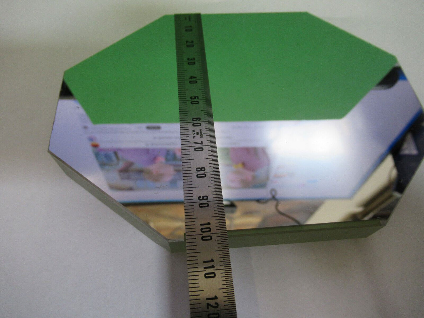 OPTICAL HUGE  thick truncated MIRROR (few scratches) OPTICS AS PICTURED &Z5-C-02