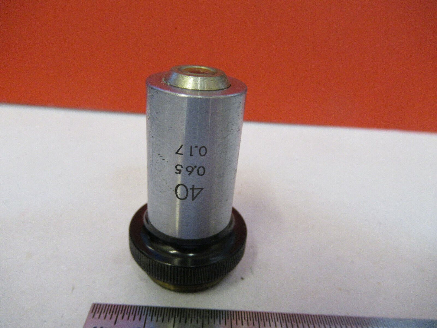 OLYMPUS JAPAN 40X OBJECTIVE LENS MICROSCOPE PART AS PICTURED &8Z-A-17