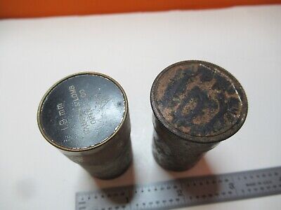 FOR PARTS REPAIR BAUSCH OBJECTIVE CAN 2X ANTIQUE MICROSCOPE AS PICTURED &16-B-90