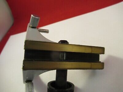 ZEISS GERMANY BRASS CONDENSER HOLDER MICROSCOPE PART AS PICTURED &FT-4-55B