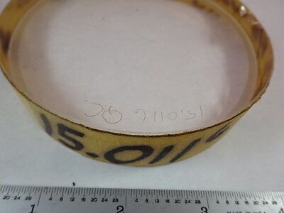 OPTICAL LENS DIOPTER CONVEX 15.011 CALIBRATION GLASS OPTICS AS IS B#IL-2-33