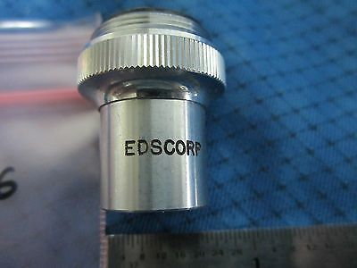 MICROSCOPE PART OBJECTIVE EDSCORP 5X  #3-26 OPTICS BIN#3