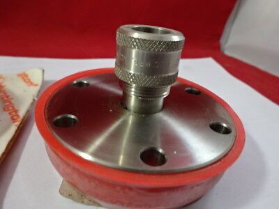 LOT 2 EA ULTRA HIGH VACUUM MDC CF FIXTURE ADAPTOR HUNTINGTON AS IS &86-107