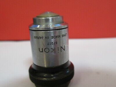 NIKON JAPAN OPTICS 100X HI OBJECTIVE LENS MICROSCOPE PART AS PICTURED &4B-A-65