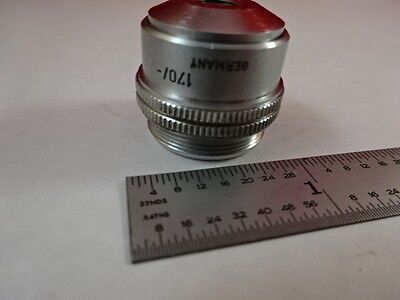 MICROSCOPE PART OBJECTIVE LENS LEITZ GERMANY 3.5X OPTICS AS IS B#N7-F-18