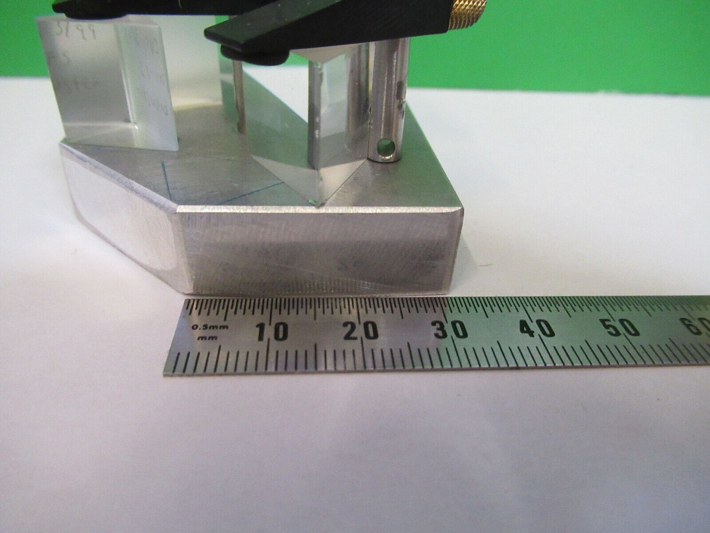 OPTICAL ASSEMBLY OF PRISM LASER OPTICS some chips on glass AS PICTURED &R6-A-78