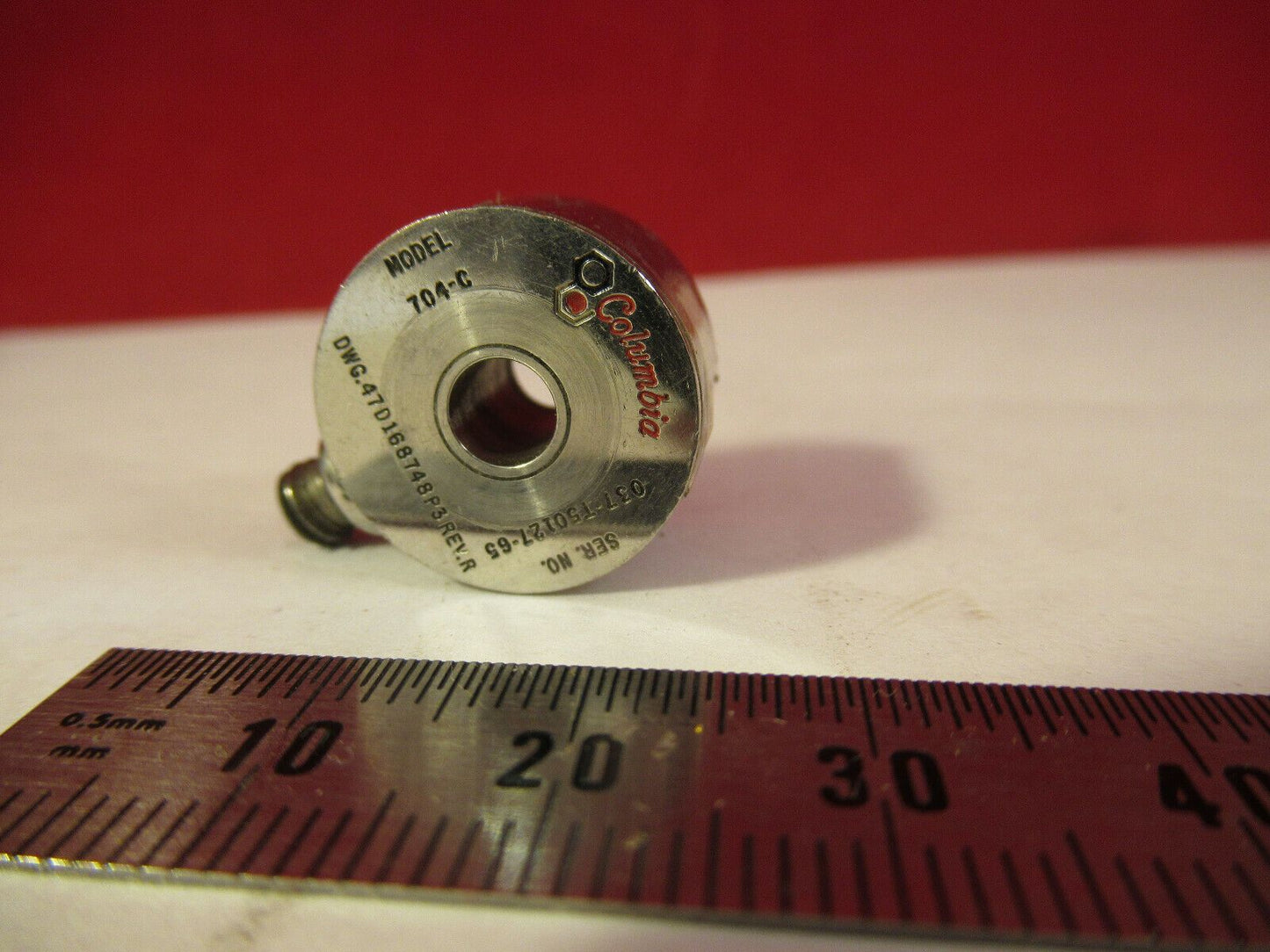 COLUMBIA RESEARCH 704-C ACCELEROMETER VIBRATION SENSOR AS PICTURED #6-DT-89