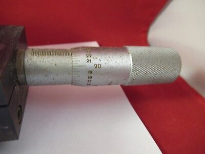 R.S. WILDER STAGE MICROMETER TABLE SPECIMEN MICROSCOPE PART BARNES &AG-A-07