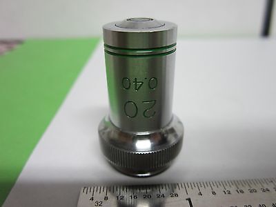 OPTICAL MICROSCOPE PART OBJECTIVE EDSCORP 20X  JAPAN OPTICS BIN#A1-D-1