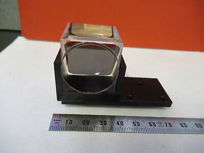 BIOMEDX MOUNTED CUBE BEAM SPLITTER OPTICS MICROSCOPE PART AS PICTURED &FT-5-H