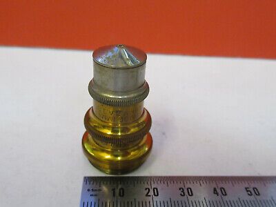 ANTIQUE BRASS SPENCER OBJECTIVE 95X LENS MICROSCOPE PART AS PICTURED &F6-B-118