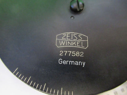 ZEISS WINKEL GERMANY CONDENSER PHASE IRIS MICROSCOPE PART AS PICTURED W4-A-17