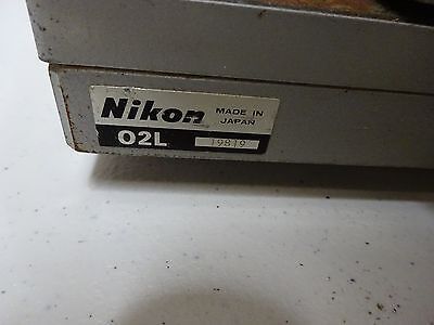 FOR PARTS NIKON MICROSCOPE STAGE TABLE TOOLMAKER RUSTY GUIDES AS IS BIN#TC-1-C