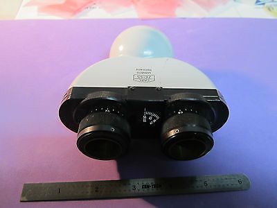 MICROSCOPE CARL ZEISS GERMANY BINOCULAR HEAD OPTICS BIN#22