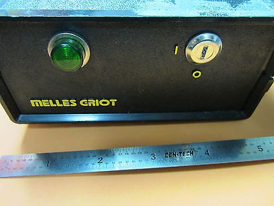 MELLES GRIOT LASER POWER SUPPLY AS IS HELIUM NEON GAS DISCHARGE TYPE BIN#E2