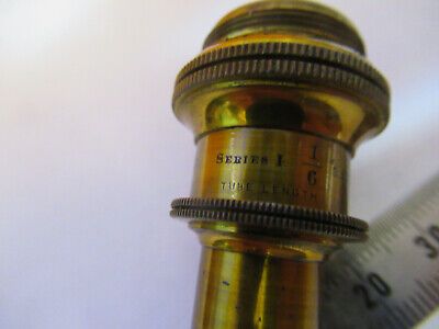 BAUSCH LOMB ANTIQUE 1/6 OBJECTIVE LENS MICROSCOPE PART AS PICTURED &A2-FT-76