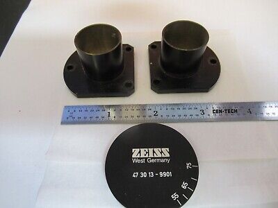 ZEISS GERMANY BRASS OCULAR EYEPIECE HOLDERS MICROSCOPE PART AS PICTURED 7B-B-175