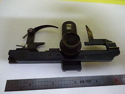 MICROSCOPE PART STAGE SPECIMEN MICROMETER SPENCER AO AMERICAN OPTICS BIN#X3-27