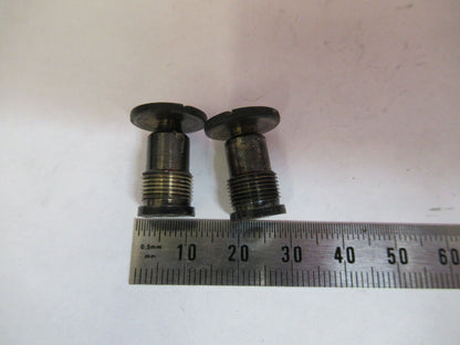 ANTIQUE SPENCER BUFFALO STAGE TABLE SCREWS MICROSCOPE PART AS PICTURED &P8-A-101