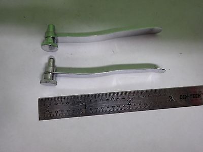 MICROSCOPE PART CLIPS for specimen hold table  AS IS BIN#72-M-09